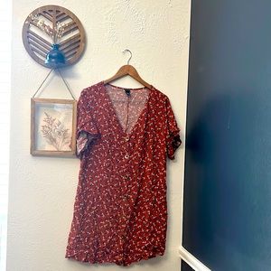 Wild Fable fun Maroon Fall dress